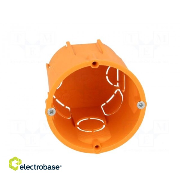 Enclosure: back box | Ø: 60mm | Z: 62mm | plaster embedded | IP30 | deep фото 9