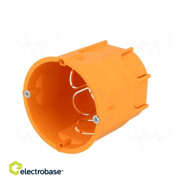Enclosure: back box | Ø: 60mm | Z: 62mm | plaster embedded | IP30 | deep paveikslėlis 2