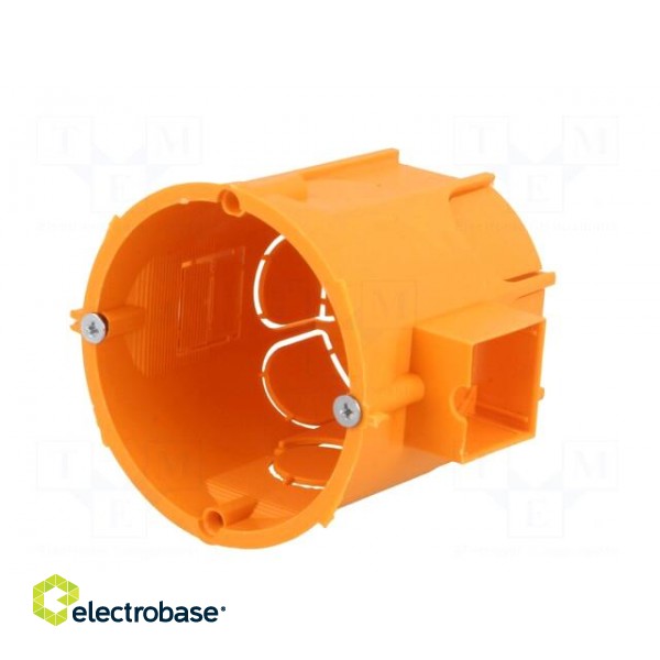 Enclosure: back box | Ø: 60mm | Z: 62mm | plaster embedded | IP30 | deep фото 2
