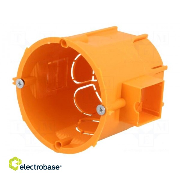 Enclosure: back box | Ø: 60mm | Z: 62mm | plaster embedded | IP30 | deep paveikslėlis 1