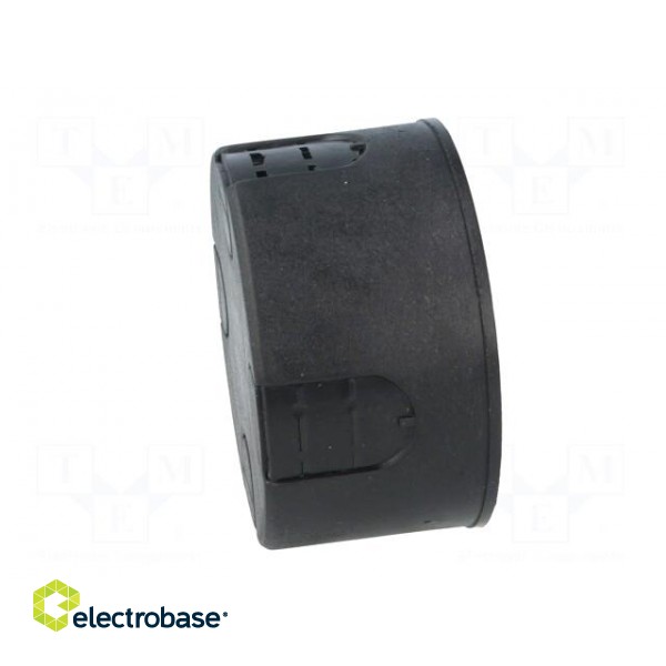 Enclosure: back box | Ø: 80mm | Z: 44mm | plaster embedded | IP30 | black image 7