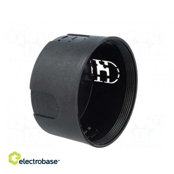 Enclosure: back box | Ø: 80mm | Z: 44mm | plaster embedded | IP30 | black image 8