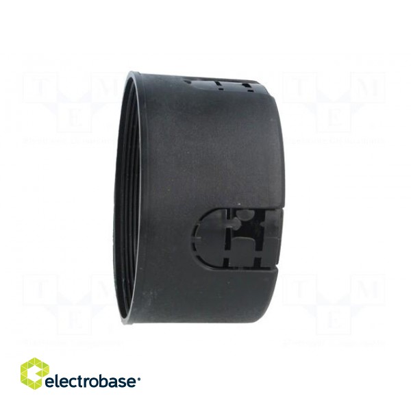 Enclosure: back box | Ø: 80mm | Z: 44mm | plaster embedded | IP30 | black image 3