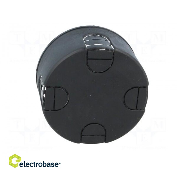 Enclosure: back box | Ø: 80mm | Z: 44mm | plaster embedded | IP30 | black image 5