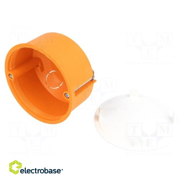 Enclosure: back box | Ø: 80mm | Z: 49mm | plaster embedded | IP30 image 1