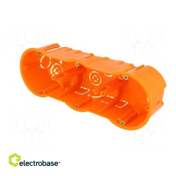 Enclosure: back box | X: 60mm | Y: 204mm | Z: 60mm | plaster embedded paveikslėlis 2