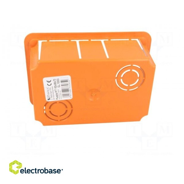 Enclosure: back box | X: 98mm | Y: 153mm | Z: 70mm | plaster embedded image 8