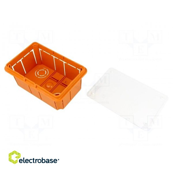 Enclosure: back box | X: 98mm | Y: 153mm | Z: 70mm | plaster embedded image 2