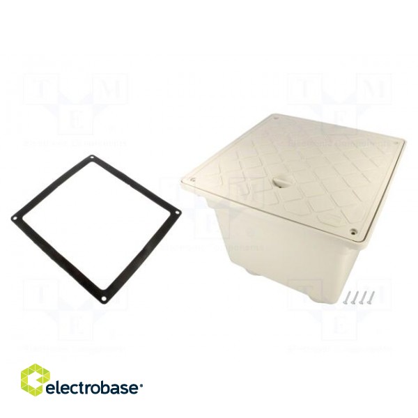 Enclosure: ground drain | X: 283mm | Y: 283mm | Z: 235mm | IP55 image 1