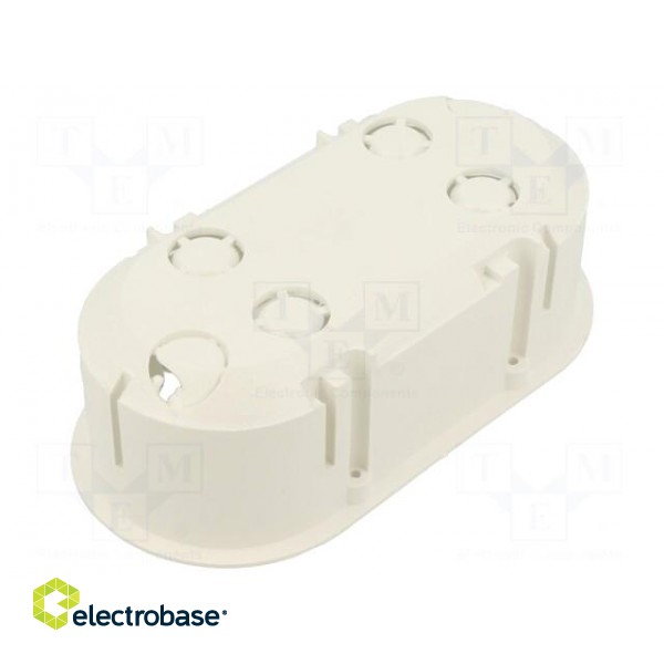 Enclosure: junction box | Ø: 62mm | Z: 45mm | plaster embedded | white image 1