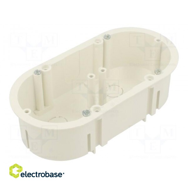 Enclosure: junction box | Ø: 62mm | Z: 45mm | plaster embedded | white image 2