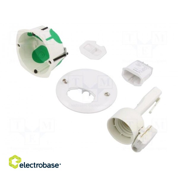 Enclosure: junction box | Ø: 71mm | Z: 40mm | plaster embedded | IP40