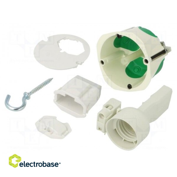 Enclosure: junction box | Ø: 71mm | Z: 49mm | plaster embedded | IP40