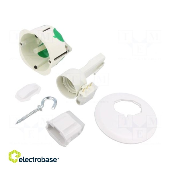 Enclosure: junction box | Ø: 71mm | Z: 49mm | plaster embedded | IP40