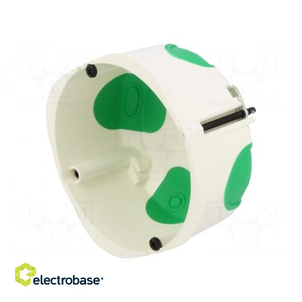 Enclosure: junction box | Ø: 88mm | Z: 47mm | plaster embedded | IP40