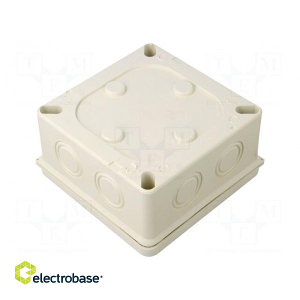 Enclosure: junction box | X: 100mm | Y: 100mm | Z: 50mm | wall mount image 2