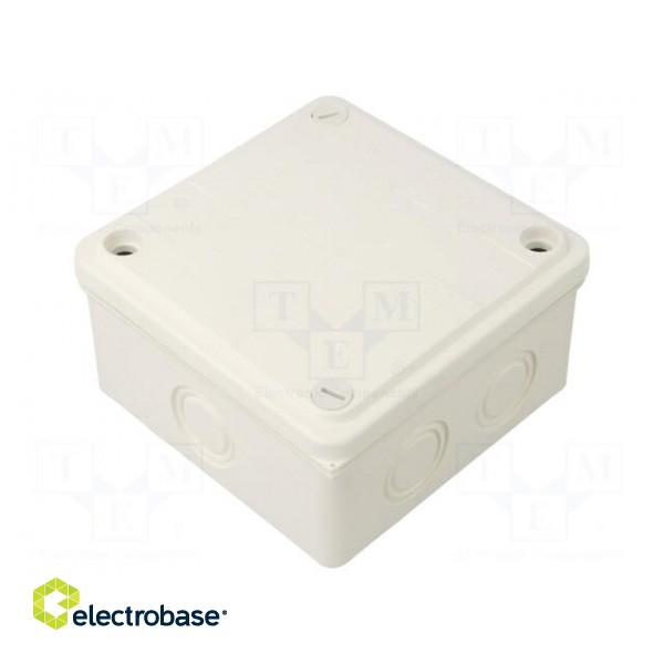Enclosure: junction box | X: 100mm | Y: 100mm | Z: 50mm | wall mount image 1