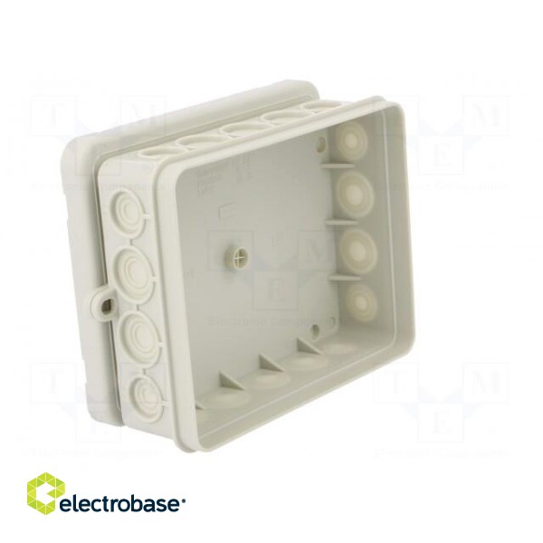 Enclosure: junction box | X: 100mm | Y: 125mm | Z: 40mm | polyetylene фото 3