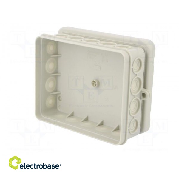 Enclosure: junction box | X: 100mm | Y: 125mm | Z: 40mm | polyetylene фото 5