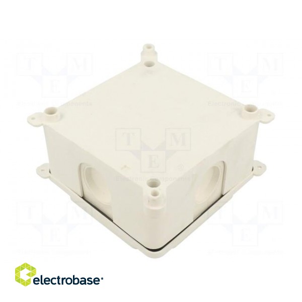 Enclosure: junction box | X: 103mm | Y: 103mm | Z: 60mm | wall mount image 2