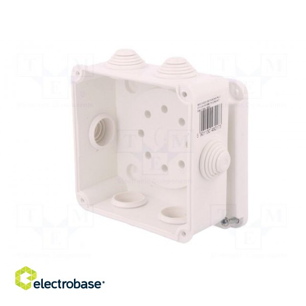 Enclosure: junction box | X: 108mm | Y: 108mm | Z: 58mm | wall mount image 4