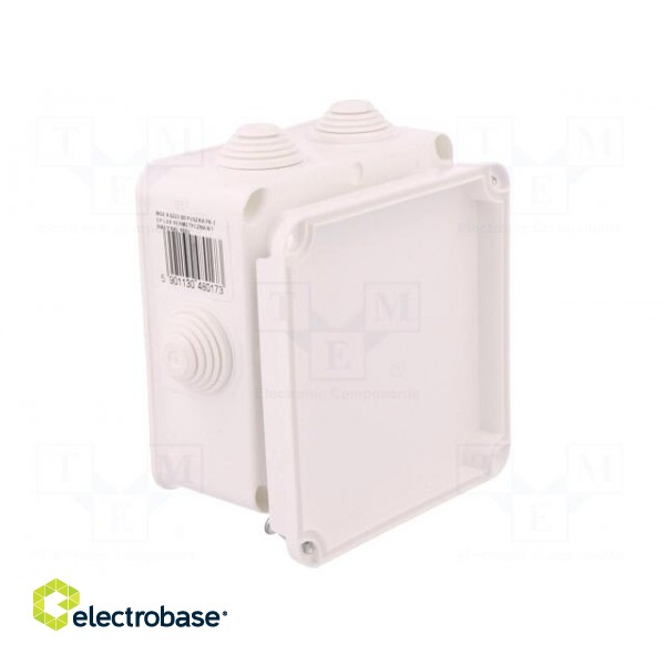 Enclosure: junction box | X: 108mm | Y: 108mm | Z: 58mm | wall mount image 6
