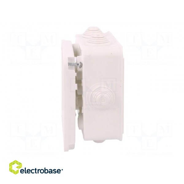 Enclosure: junction box | X: 108mm | Y: 108mm | Z: 58mm | wall mount image 9