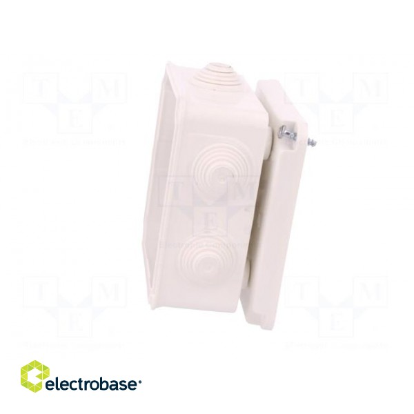 Enclosure: junction box | X: 108mm | Y: 108mm | Z: 58mm | wall mount image 5
