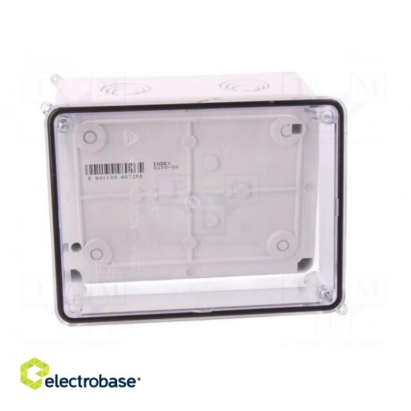 Enclosure: junction box | X: 109mm | Y: 149mm | Z: 54mm | ABS | IP55 image 8