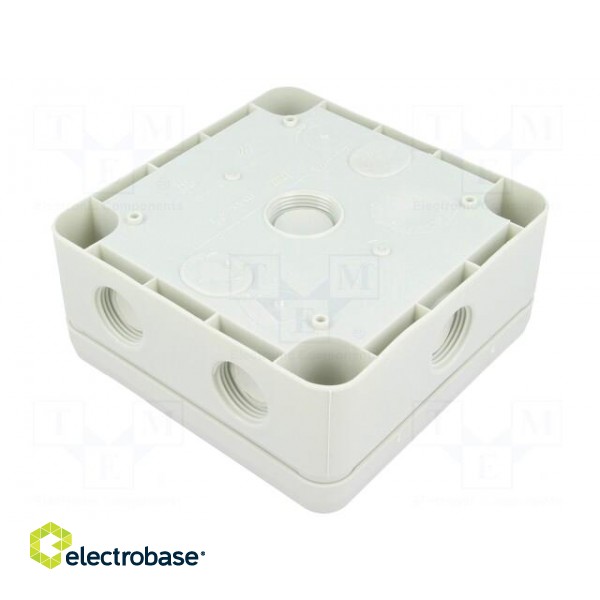 Enclosure: junction box | X: 110mm | Y: 110mm | Z: 51mm | polypropylene image 2