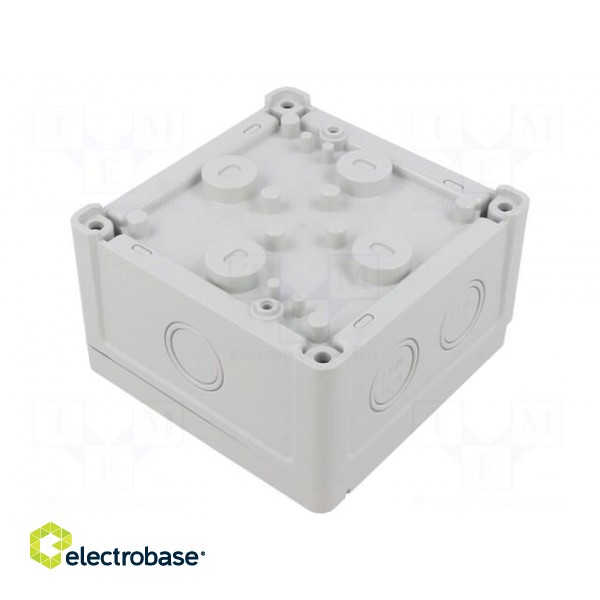 Enclosure: junction box | X: 110mm | Y: 110mm | Z: 65mm | wall mount | ABS фото 2
