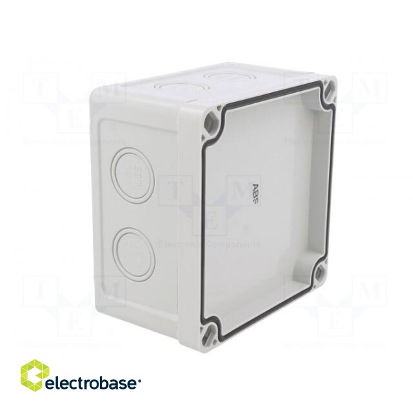 Enclosure: junction box | X: 110mm | Y: 110mm | Z: 65mm | wall mount | ABS фото 7
