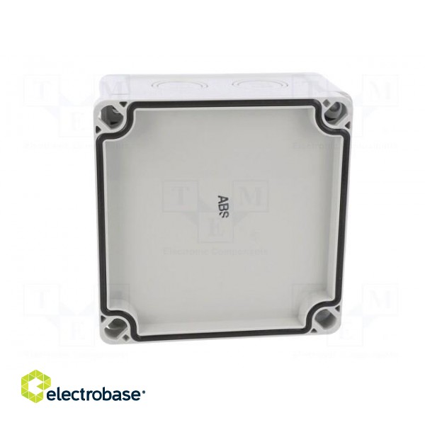 Enclosure: junction box | X: 110mm | Y: 110mm | Z: 65mm | wall mount | ABS image 8