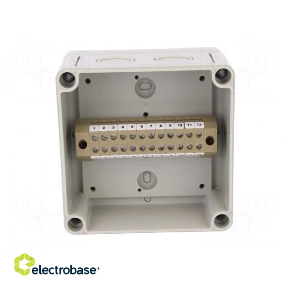 Enclosure: junction box | X: 110mm | Y: 110mm | Z: 66mm | polystyrene image 3