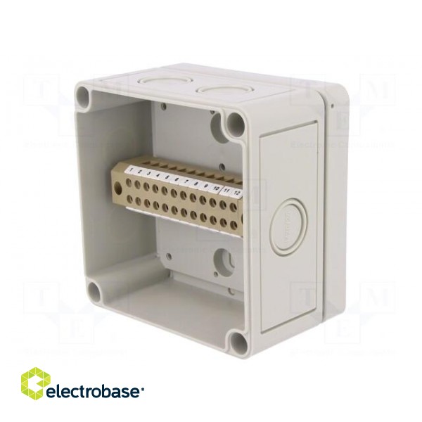 Enclosure: junction box | X: 110mm | Y: 110mm | Z: 66mm | polystyrene image 4