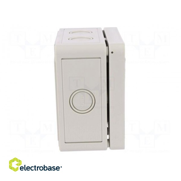 Enclosure: junction box | X: 110mm | Y: 110mm | Z: 66mm | polystyrene image 5