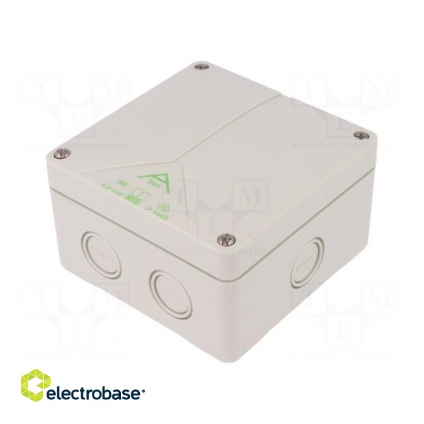 Enclosure: junction box | X: 110mm | Y: 110mm | Z: 67mm | polystyrene image 1