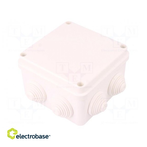 Enclosure: junction box | X: 110mm | Y: 110mm | Z: 67mm | wall mount image 1