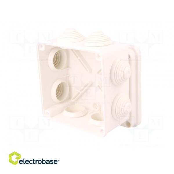 Enclosure: junction box | X: 110mm | Y: 110mm | Z: 67mm | wall mount image 4