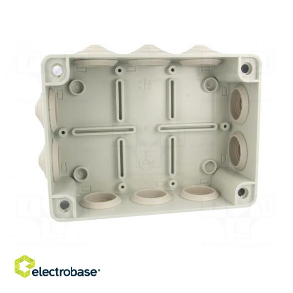 Enclosure: junction box | X: 110mm | Y: 150mm | Z: 70mm | IP65 | grey image 3