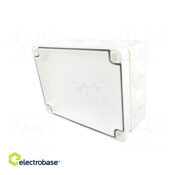 Enclosure: junction box | X: 110mm | Y: 190mm | Z: 70mm | IP65 | white image 9