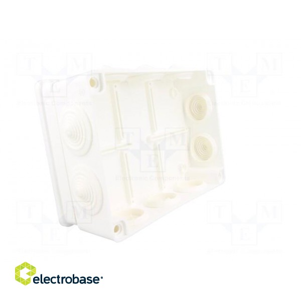 Enclosure: junction box | X: 110mm | Y: 190mm | Z: 70mm | IP65 | white image 3