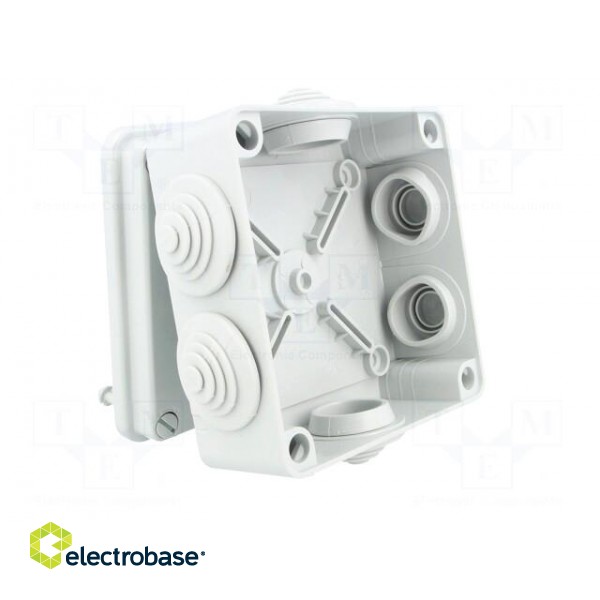 Enclosure: junction box | X: 113mm | Y: 113mm | Z: 57mm | wall mount image 2