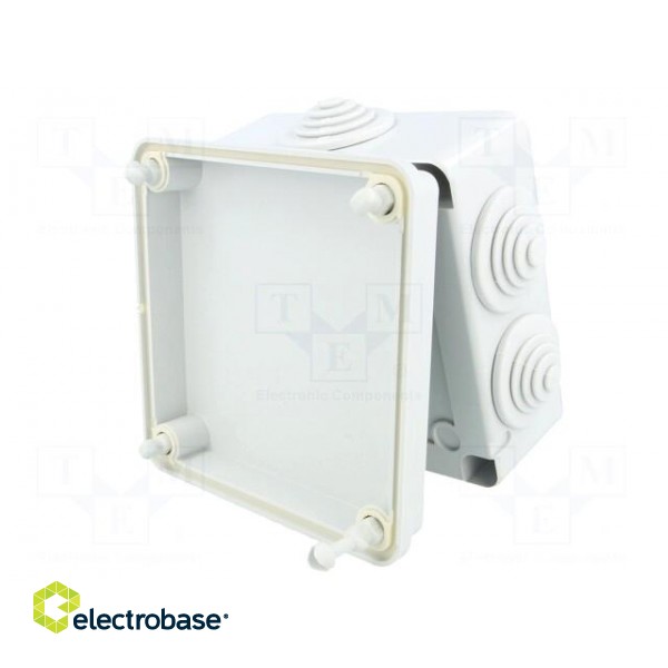 Enclosure: junction box | X: 113mm | Y: 113mm | Z: 57mm | wall mount image 8