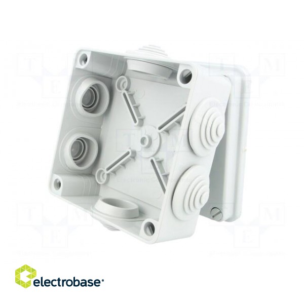 Enclosure: junction box | X: 113mm | Y: 113mm | Z: 57mm | wall mount image 4