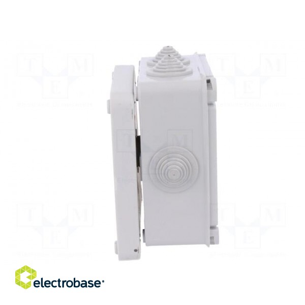 Enclosure: junction box | X: 113mm | Y: 113mm | Z: 58mm | wall mount image 9