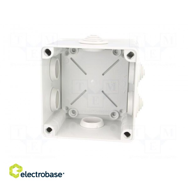Enclosure: junction box | X: 113mm | Y: 113mm | Z: 87mm | wall mount image 3