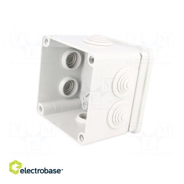 Enclosure: junction box | X: 113mm | Y: 113mm | Z: 87mm | wall mount image 4