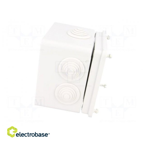 Enclosure: junction box | X: 113mm | Y: 113mm | Z: 87mm | wall mount image 5