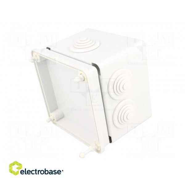 Enclosure: junction box | X: 113mm | Y: 113mm | Z: 87mm | wall mount image 8